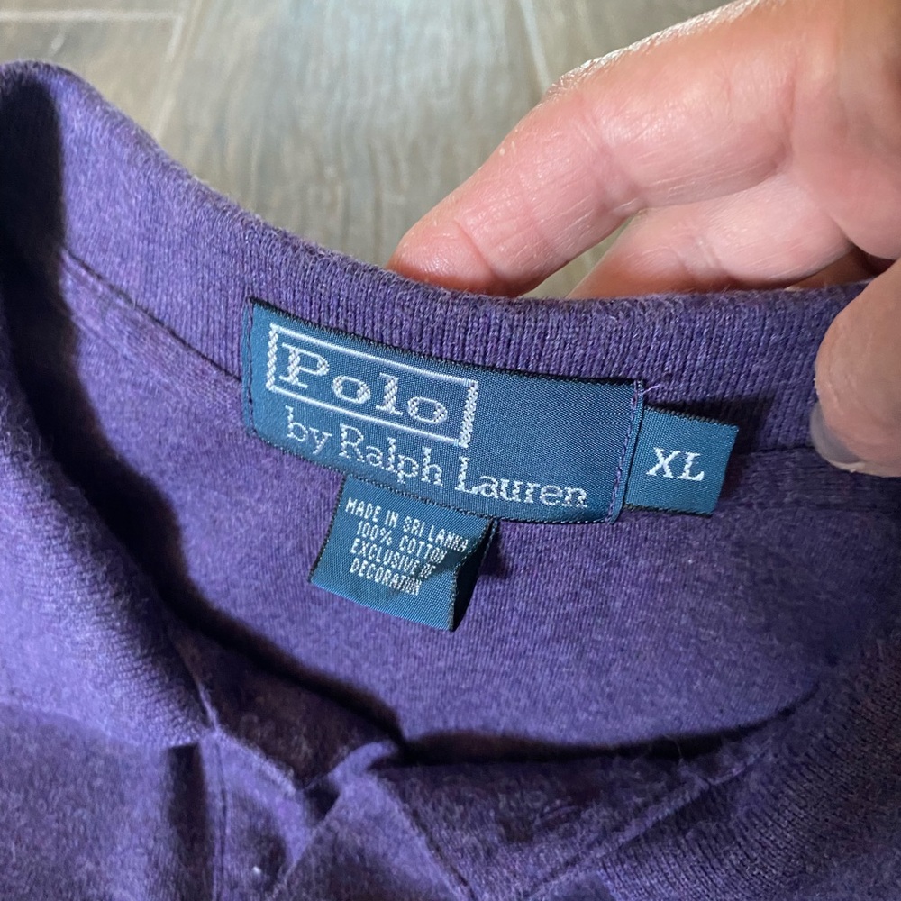 Polo by Ralph Lauren Men’s Long Sleeve Polo Top 🟣 - Picture 4 of 6